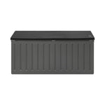 Outdoor Storage Box Bench 490L Cabinet Container Garden Deck Tool Grey