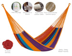Jumbo Size Outdoor Cotton Mexican Hammock in Alegra Colour