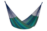 Queen Size Outdoor Cotton Mexican Hammock in Caribe Colour