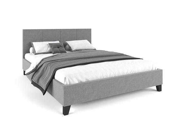  Fabric bed frame grey king