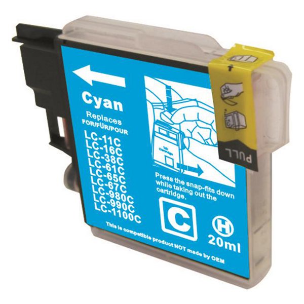 LC38 LC67 Cyan Compatible Inkjet Cartridge 

