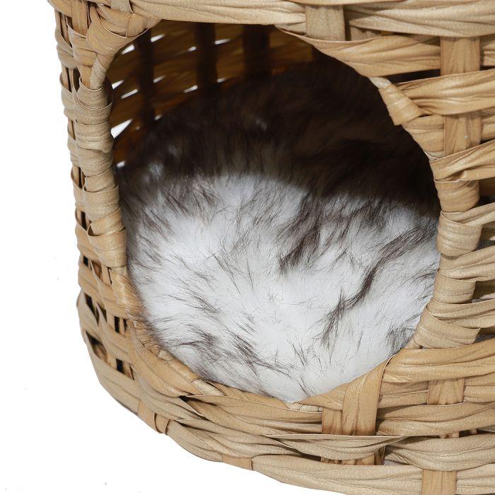 Pet Cat Bed Puppy House Sleeping Nest Calming Cushion Washable Non-toxic