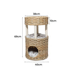 Pet Cat Bed Puppy House Sleeping Nest Calming Cushion Washable Non-toxic