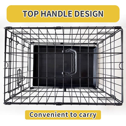Pet Dog Cage Kennel Metal Crate Enlarged Thickened Reinforced Pet Dog House