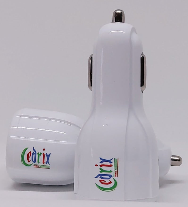 Portable Smart Dual USB Mobile Car Charger Adapter 
