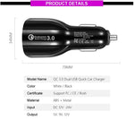 Portable Smart Dual USB Mobile Car Charger Adapter