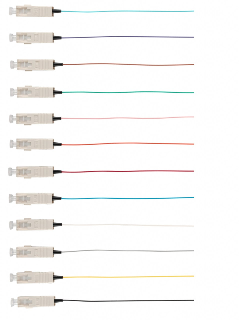 large range of fibre optic pigtails