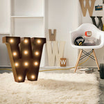LED Metal Letter Lights Free Standing Hanging Marquee Party Decor Letter And