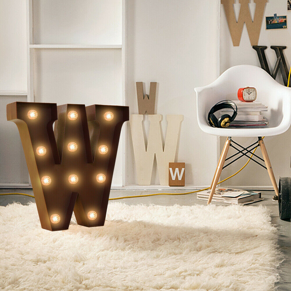 LED Metal Number Lights Free Standing Hanging Marquee Event Party Decor Number 2