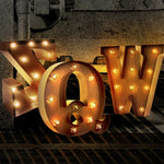 LED Metal Number Lights Free Standing Hanging Marquee Event Party Decor Number 8