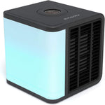 Personal Portable Air Cooler, Desktop Fan, Usb, Led Light, Black