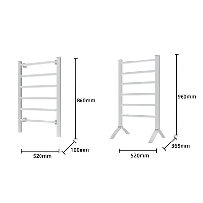 Heated Towel Rack 100W - Silver