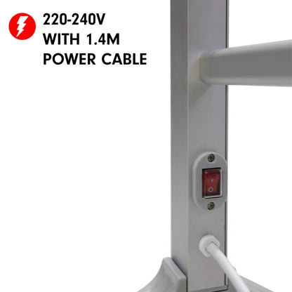 Heated Towel Rack 100W - Silver