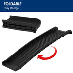 Foldable Car Dog Ramp Vehicle Ladder Step Stairs - Black