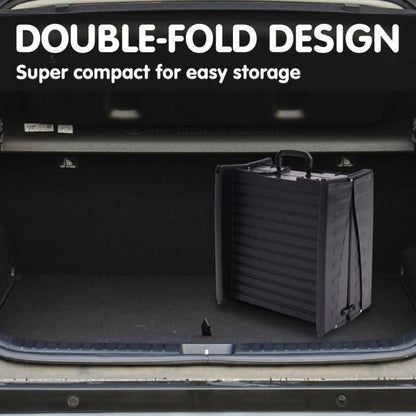 152cm portable dog pet ramp - black