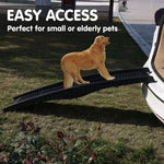 152cm portable dog pet ramp - black