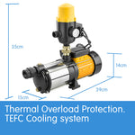 HydroActive 4 stage High Pressure Water Pump - 1000W