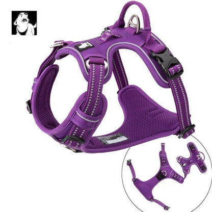 High Density NYLON Pull Harness Purple