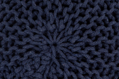 Knitted Pouf NAVY BLUE
