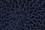 Knitted Pouf NAVY BLUE