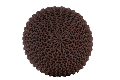Knitted Pouf BROWN
