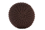 Knitted Pouf BROWN