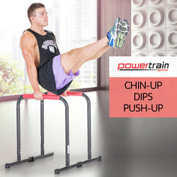 Powertrain Pair Dip Bar Parallette Stand Workout Station