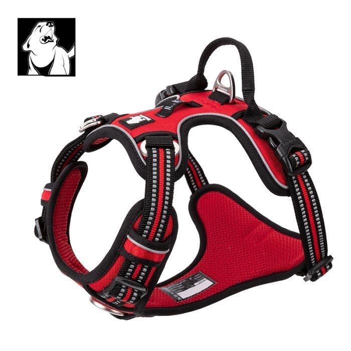 High Density NYLON Pull Harness Red