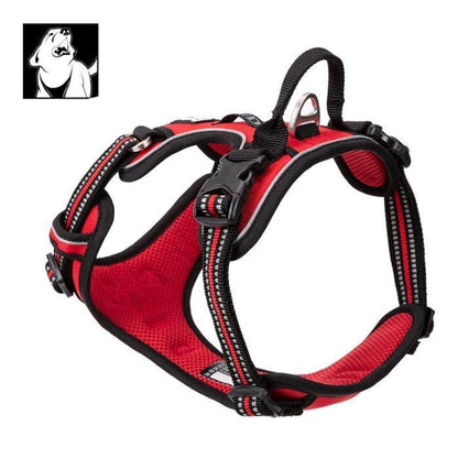 High Density NYLON Pull Harness Red