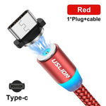 2M RED Magnetic USB Cable For Type C
