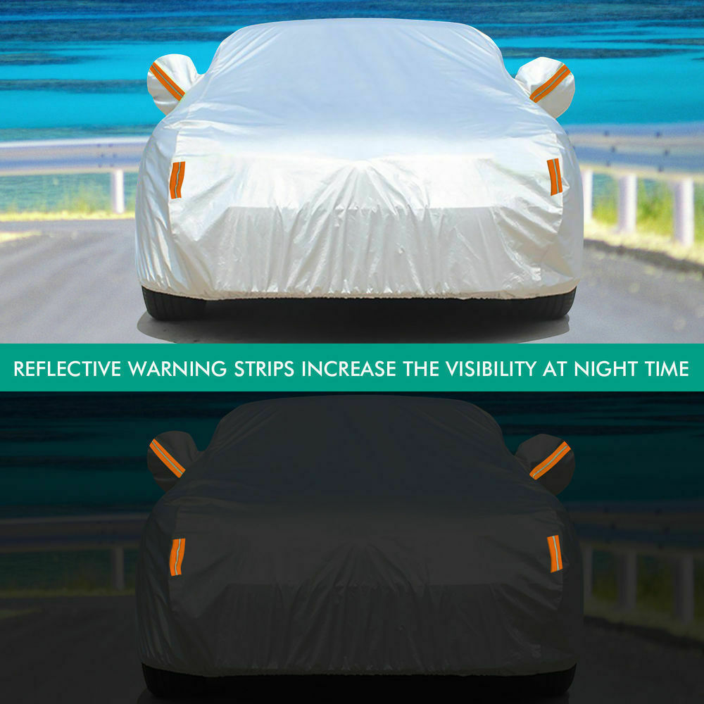Waterproof Adjustable Large Car Covers Rain Sun Dust UV Proof Protection YXXL