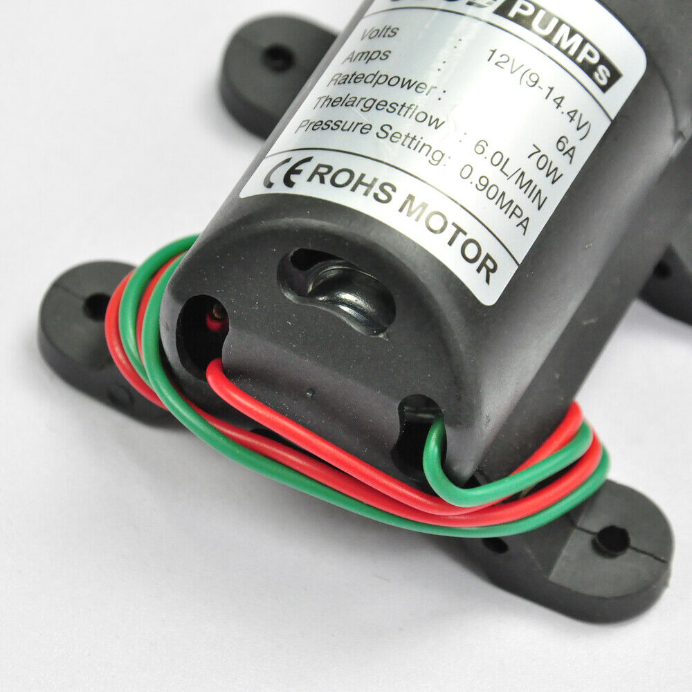12V 6 Lpm Self-Priming Water Pump High Pressure Caravan Camping Boat