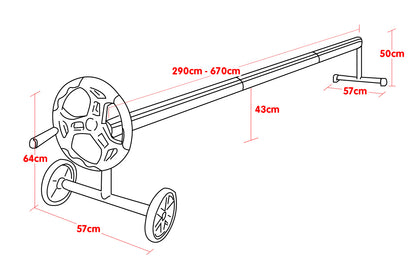 Adjustable Swimming Pool Roller - 6.7m