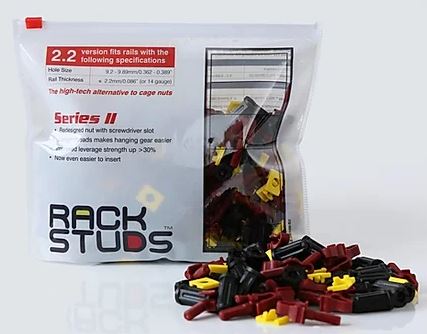  Conventional server rack nuts: 100 pack