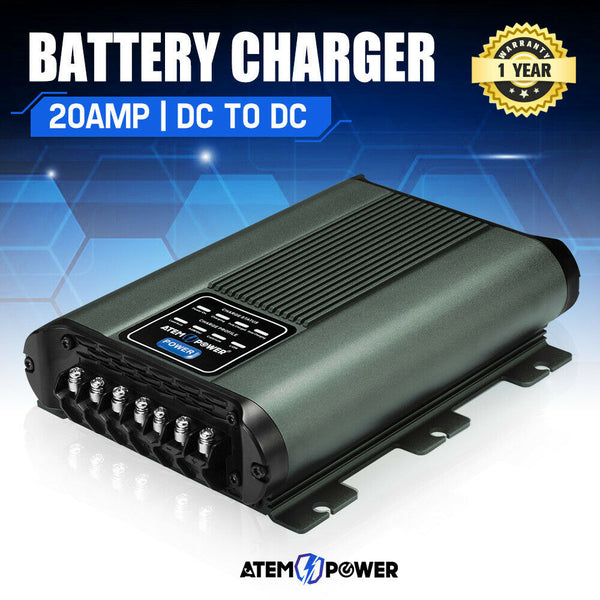  12V 20A MPPT DC-DC Battery Charger  Dual Battery System Kit