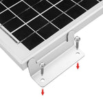 8x Z Bracket Aluminium Kit Solar Panel Fixing Mounting Brackets