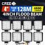 8x 4inch 80w LED Work Lights Flood Driving Square Lamp Reverse Offroad 4WD