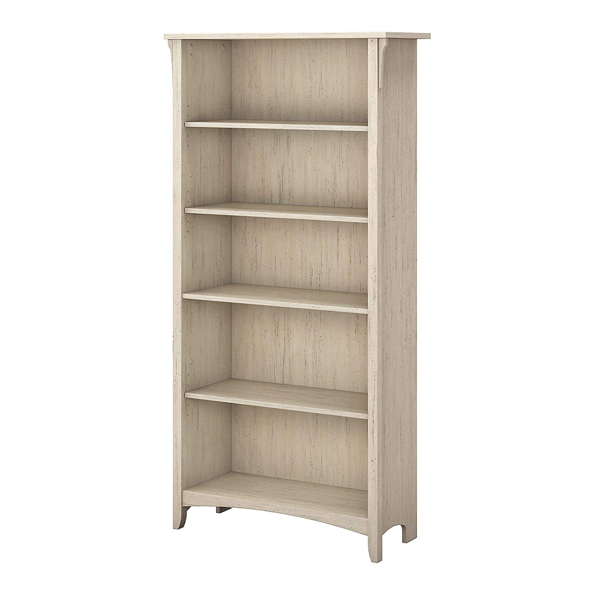 Salinas 5 Shelf Bookcase White/Black