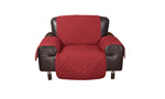 1 Seater Sofa Covers Quilted Couch Lounge Protectors Slipcovers Wine