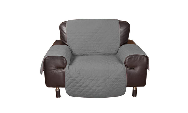 1 Seater Sofa Covers Quilted Couch Lounge Protectors Slipcovers Grey