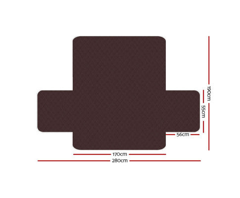3 Seater Slipcovers Brown/Beige