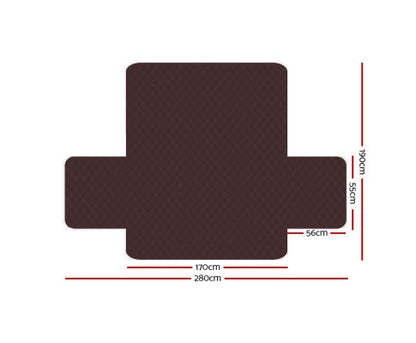 3 Seater Slipcovers Brown/Beige