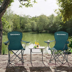 Set of 2 Folding Camping Outdoor Chairs