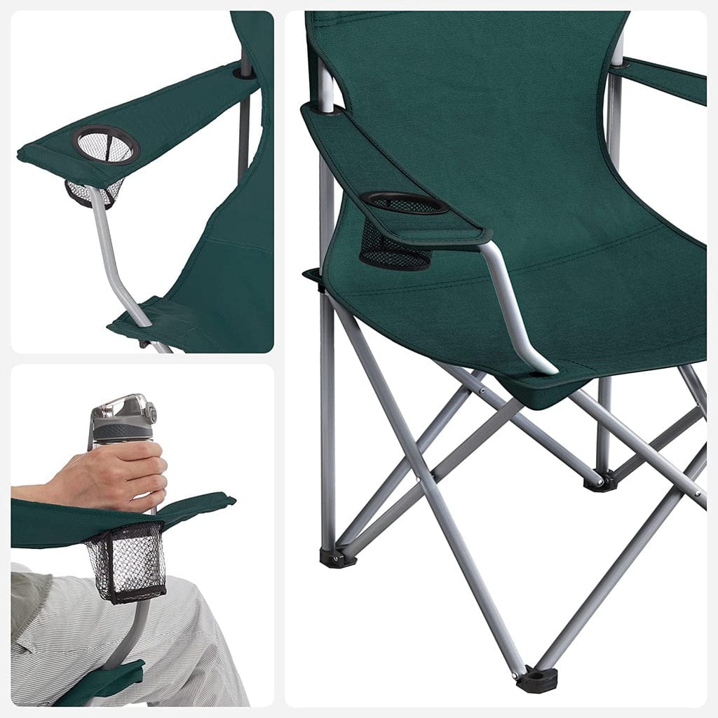 Set of 2 Folding Camping Outdoor Chairs