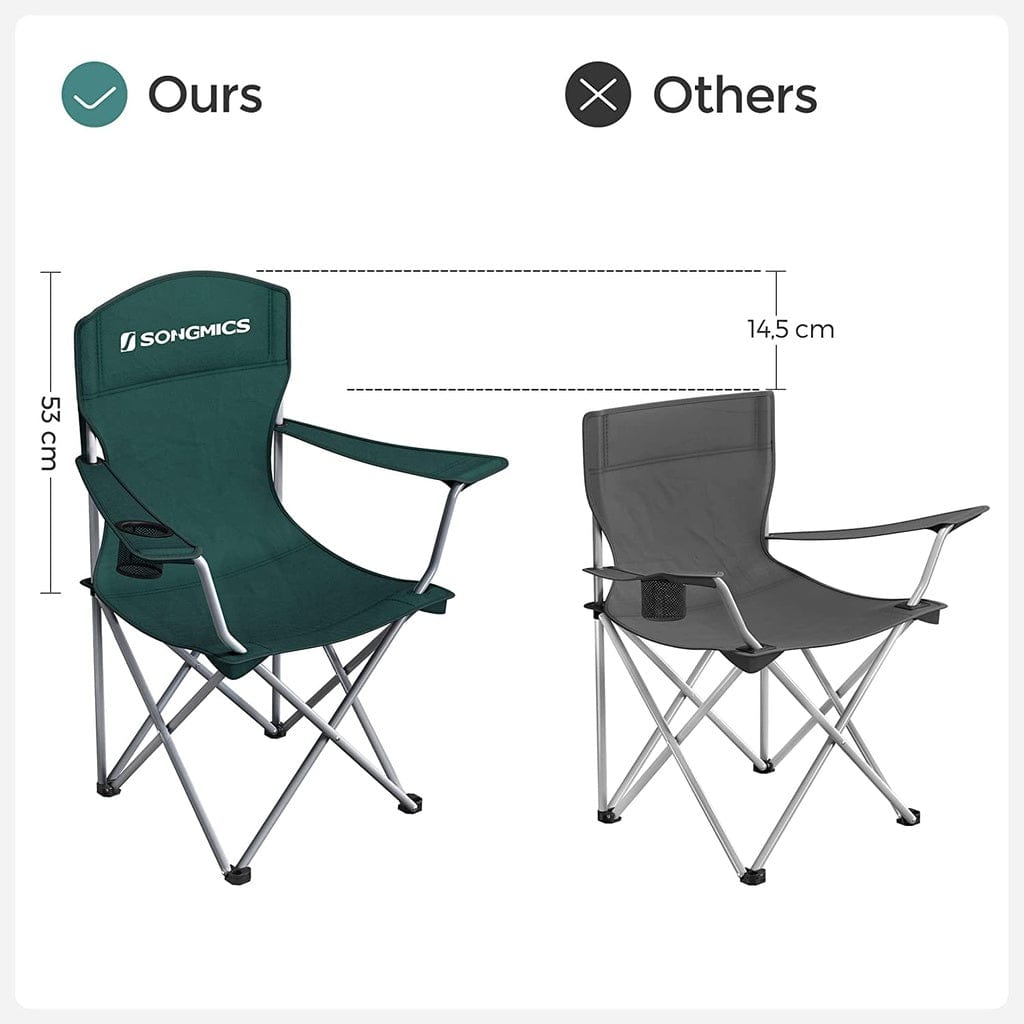 Set of 2 Folding Camping Outdoor Chairs