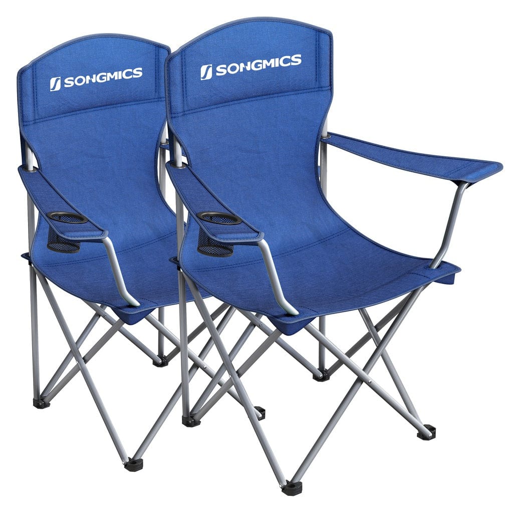 Set of 2 Folding Camping Outdoor Chairs
