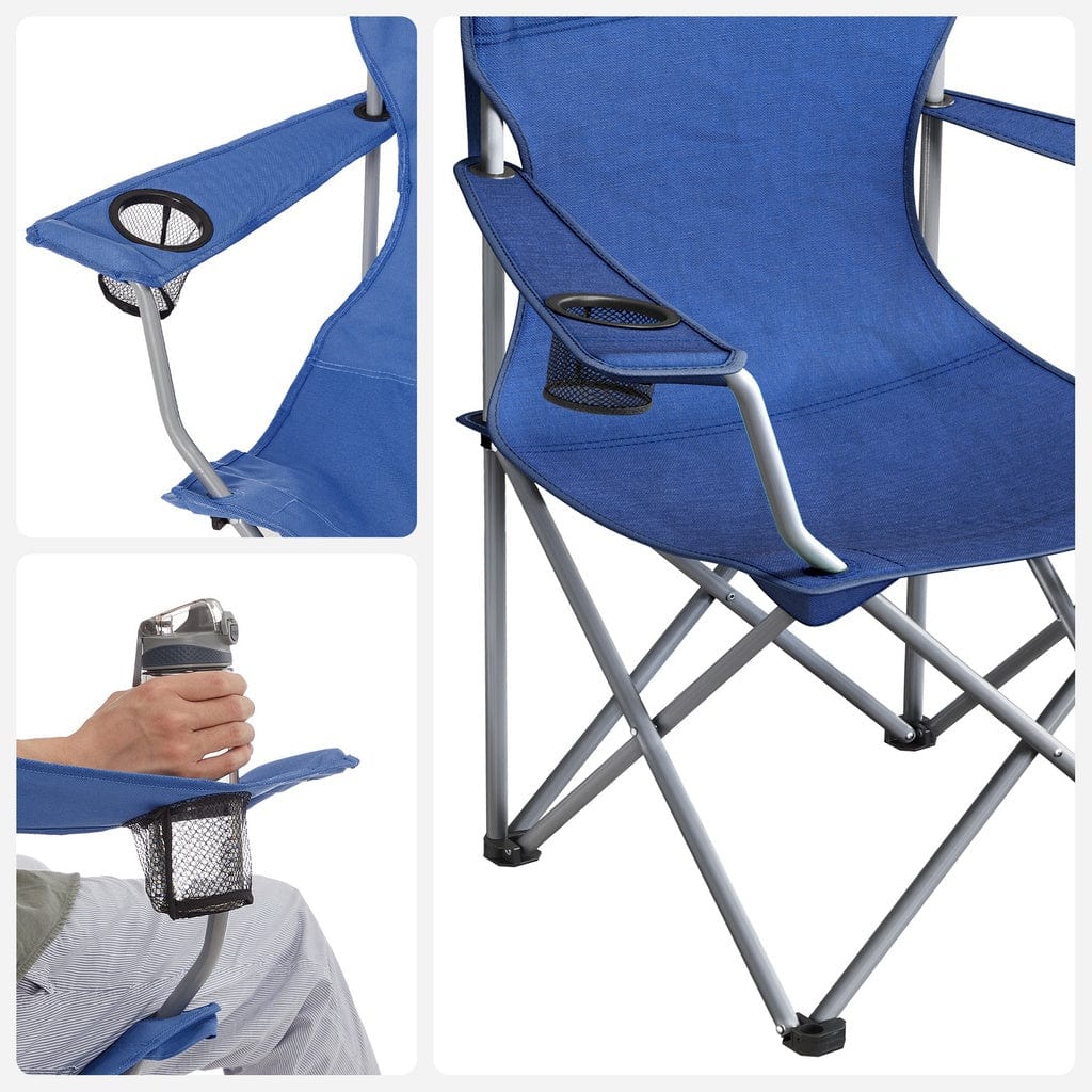 Set of 2 Folding Camping Outdoor Chairs