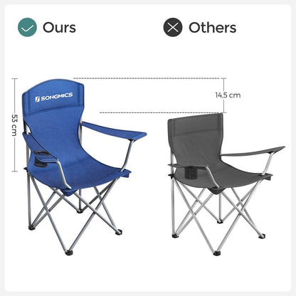 Set of 2 Folding Camping Outdoor Chairs