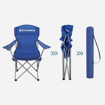 Set of 2 Folding Camping Outdoor Chairs