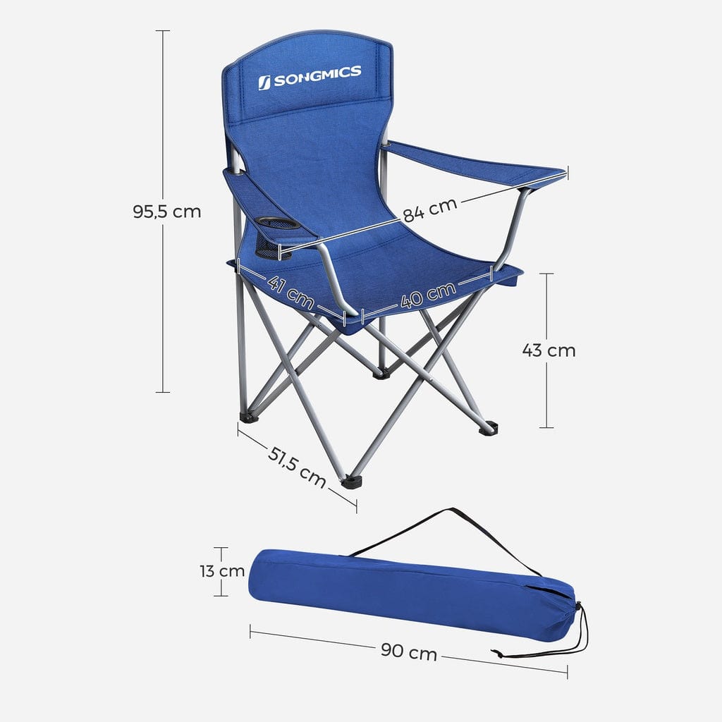 Set of 2 Folding Camping Outdoor Chairs